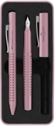 Faber-Castell Grip 2010 Töltőtoll és golyóstoll készlet, Rózsaszín (FC201528)