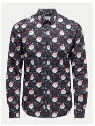 ONLY & SONS Férfi ing, Only & Sons, 304493591, Újrahasznosított poliészter/pamut, L INTL, Kék (0000304493591_L)