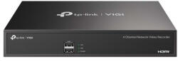 TP-Link NVR rögzítő - NVR1004H-4P-2TB (4 csatorna, 4xPoE+ port; H265+, 5MP, HDMI, VGA, 2xUSB, 2TB HDD, audio) (VIGI NVR1004H-4P-2TB)