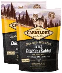 CARNILOVE Fresh Dog Adult Chicken & Rabbit - Csirke & Nyúl - Muscles, Bones & Joints 2x1, 5kg