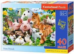 Castorland Пъзел Castorland от 40 XXL части - Животните във фермата (B-040339-1) - ozone