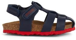 Geox Geox, Tépőzáras műbőr szandál, Piros, Tengerészkék, 21 EU (B452QA000BCC0735-21)