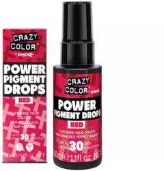 Crazy Color Power Pigment Drops Színpigment Cseppek Red - Vörös 30ml