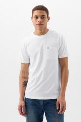 GAP GAP, Kerek nyakú organikuspamut póló, Törtfehér, XL (000857901-275-XL)