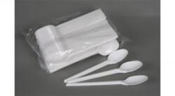  Evőkanál, műanyag, többször használatos, 17 cm, 50 db 'Prima', fehér (KHMU251) (KHMU251)