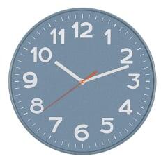 Somogyi Elektronic Fali óra, üveg előlap, kontrasztos, jól leolvasható számlap, 1xAA elem tápellátás, átmérő 300mm (AWC300BL) (AWC300BL)