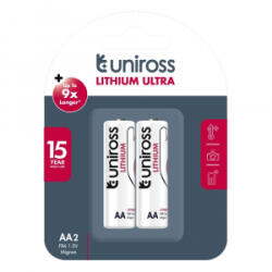 Uniross AA/ceruza 1, 5V lítium elem 2db/csomag