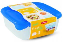 Keter Fresh & Go szögletes ételtartó doboz szett 0, 25L+0, 8L+1, 7L (182206)