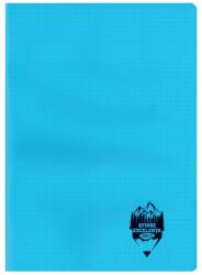 DACO Caiet A4, 100 file Daco CT410AR, 70 g/mp, Matematica, coperta plastic, Albastru (CT410AR/ALBASTRU)