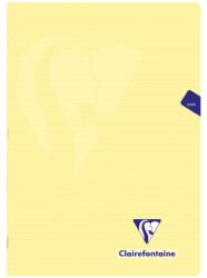 Rhodia Clairefontaine Mymesys füzet, kapcsos, A4, 48 lapos, vonalas, Sárga
