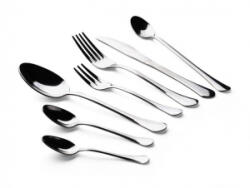  Teás-, kávéskanál, rozsdamentes acél, 12, 5 cm, 6 db-os szett, 'Boston' (KHKE667) (KHKE667)