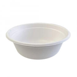 Csom 2001 Tányér leveses 750 ml komposztálható cukornád 50 db/csomag natúr (14431) (14431)