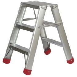  Scara din aluminiu Camel cu platforma, pe doua parti, 2 x 3 trepte M1136024
