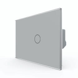 LIVOLO Intrerupator Simplu cu Touch LIVOLO din Sticla Standard Italian - Serie Noua Gri (VL-FC1-2G-3I)