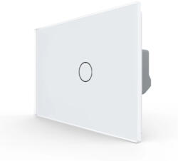 LIVOLO Intrerupator Simplu cu Touch LIVOLO din Sticla Standard Italian - Serie Noua Alb (VL-FC1-2G-3W)