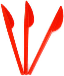 xEld. Evőeszköz kés piros 20db-os