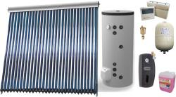 SUNSYSTEM Sistem solar presurizat , panou Sunsystem VTC 30 tuburi, Boiler cu 2 serpentine Eldom FV20060S21, 3000 W, 200 l, controller, vas expansiune, grup pompare, aerisitor 1/2, antigel (Pachet-VTC30solFV200)