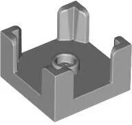 LEGO® 3131c86 - LEGO világosszürke konténer alj 2 x 2 x 1 méretű, 4 saroktámasszal (3131c86)