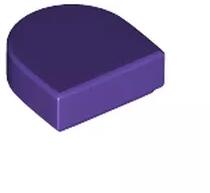 LEGO® 24246c89 - LEGO sötétlila csempe félkör kiegészítéssel 1 x 1 méretű (24246c89)