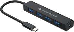 Conceptronic Hálózati Csatlakozó USB 3.2 Gen 1 3.1 Gen 1 Type-C 5000 Mbit/s Fekete