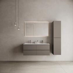 MARMY CODE 120x46x50 DUPLA függesztett alsószekrény, 4 fiók, laminált (mosdó nélkül) Dark Taupe 20 40 24 12 00 74 (20 40 24 12 00 74)