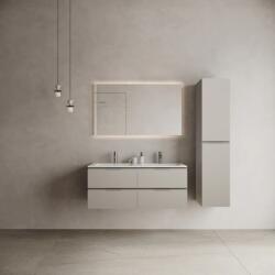 MARMY CODE 120x46x50 DUPLA függesztett alsószekrény, 4 fiók, laminált (mosdó nélkül) Light Taupe 20 40 24 12 00 75 (20 40 24 12 00 75)