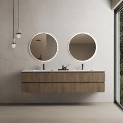 MARMY CODE 200x46x50 DUPLA függesztett alsószekrény, 4 fiók, laminált (mosdó nélkül) Brown Oak 20 40 24 20 00 86 (20 40 24 20 00 86)