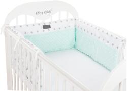 Berry Baby Berry Baby Rácsvédő - 210 cm, Menta Minky, Fehér Csillagos