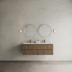 MARMY CODE 140x46x50 DUPLA függesztett alsószekrény, 4 fiók, laminált (mosdó nélkül) Brown Oak 20 40 24 14 00 86 (20 40 24 14 00 86)