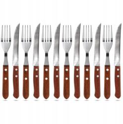 BANQUET Evőeszköz szett, 12 db-os, steak és pizza evőeszközök, rozsdamentes acél (50BBQ0005)