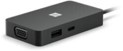 Microsoft Surface USB-C Travel Hub Vezetékes USB 3.2 Gen 2 3.1 Gen 2 Type-C Fekete