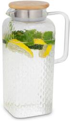 Klarstein Livenza, cană de apă, 1, 9 litri, sticlă borosilicată, strecurătoare din oțel inoxidabil, capac din stejar (-) - electronic-star