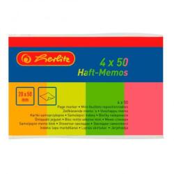 Herlitz Semne de carte Herlitz 20x50mm 50 buc 4 culori