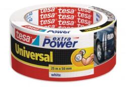 tesa Bandă textilă TESA cu adeziv puternic, albă, 50 mm x 25 m
