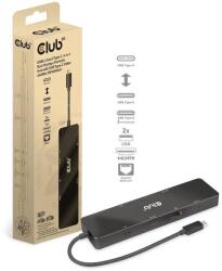 Club 3D CLUB3D Dokkoló Állomás És Port Replikátor Vezetékes USB 3.2 Gen 2 3.1 Gen 2 Type-C Fekete