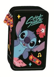 St. Majewski Stitch Felszerelt 3 Emeletes Tolltartó - Black Aloha