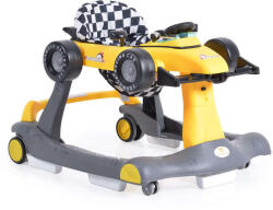 Cangaroo DAYTONA Bébikomp 2in1 rezgő, autós SÁRGA - pepita - 34 990 Ft