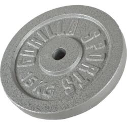 Gorilla Sports Öntöttvas teherlemez ezüst 15 kg (100538-00002-0020) - kokiskashop Súlytárcsa