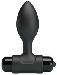 Pretty Love Dop Anal Vibra, Negru, 8.5 Cm
