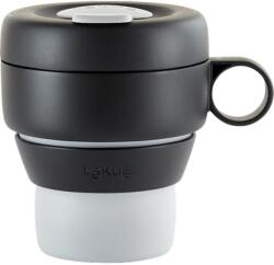 Lékué Чаша за пътуване MUG TO GO, 350 мл, сива, Lékué (LKE0301050G10M017)
