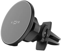 FIXED MagRound vezeték nélküli töltőtartó MagSafe tartóval, 15W, fekete (FIXMRO-BK)