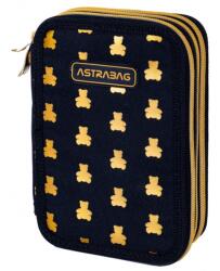 Astra Penar cu 3 compartimente echipat, AstraBag, Golden Teddy Penar
