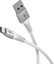 Goobay 74531 USB-A apa - USB-C apa 2.0 Adat és töltőkábel 2m - Fehér (74531) (74531)