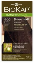 BioKap Nutricolor Delicato Permanent Hair Color 140 ml Vopsea fără de amoniac 4.05 Chocolate Chestnut