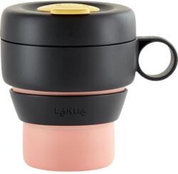 Lékué Utazási bögre MUG TO GO, 350 ml, korall, Lékué (LKE0301050R06M017)