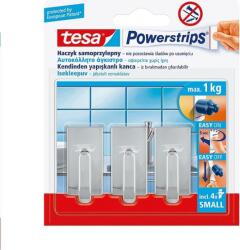 Tesa POWERSTRIPS® Öntapadó kampó Small Classic Króm (57540-00100-00) (57540-00100-00)