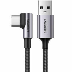 UGREEN USB-A to USB-C adatkábel, töltőkábel, szürke (60W, 3A, 1m, US284)