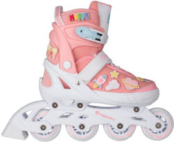 inSPORTline Állítható görkorcsolya inSPORTline Labelo, Comfort Fit és Safety Ankle technológia, kombinált rögzítési rendszer, állítható vázméret, PU gumi Méret: M(37-40)