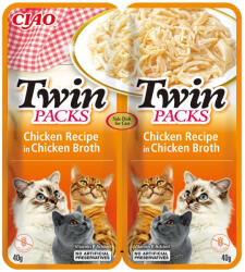 CIAO Hrana umeda pentru pisici Ciao Twin cu pui 2 x 40 gr