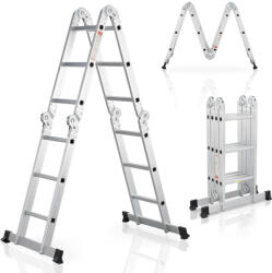 Juskys Scara multifuncțională din aluminiu 360 cm